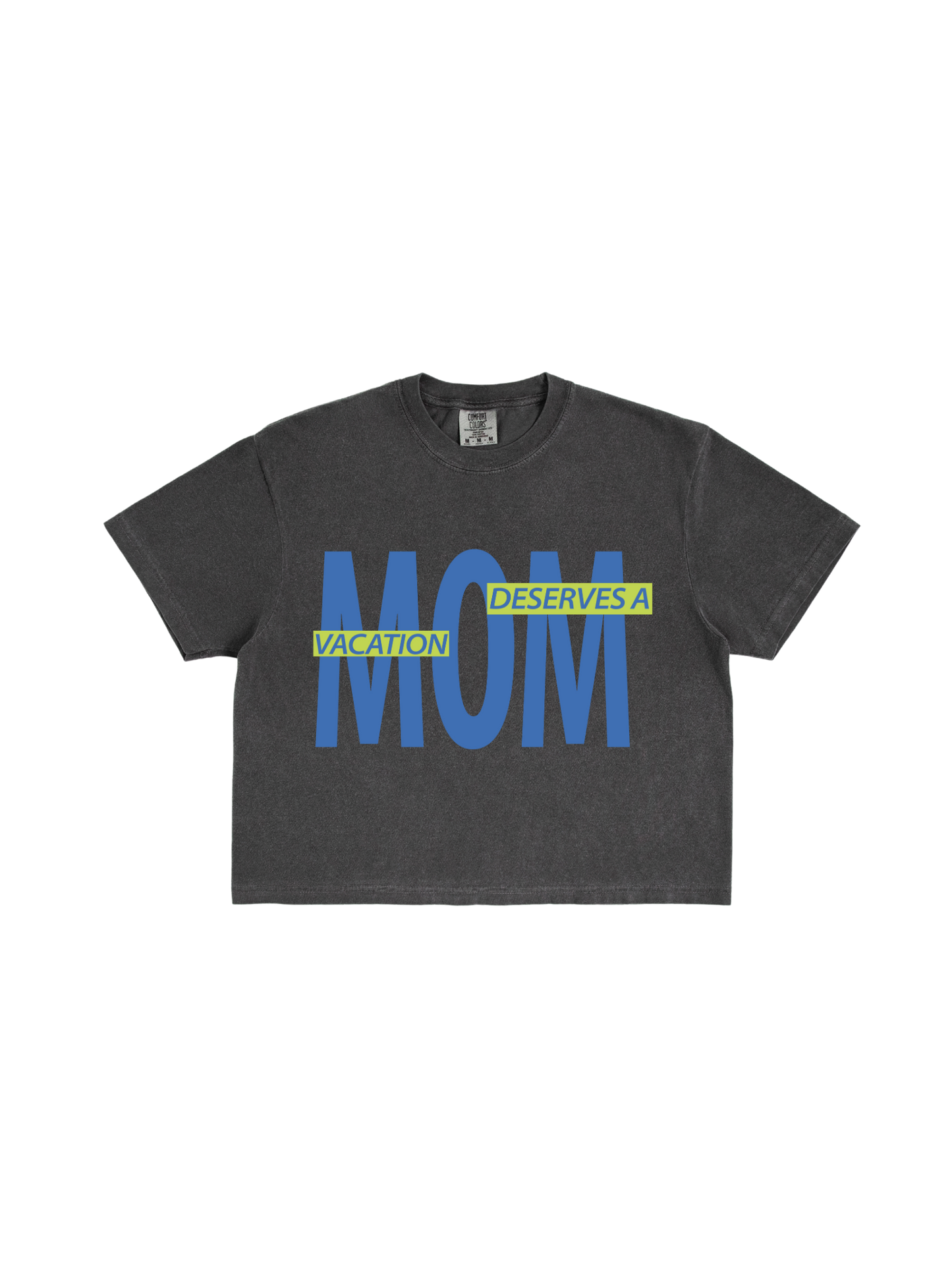 Mom Needs A Vacay Boxy Tee