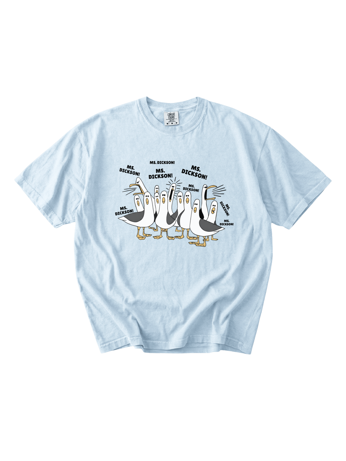 Custom Name Seagull Teacher Tee