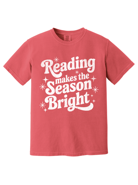 READING MAKES THE SEASON BRIGHT TEE