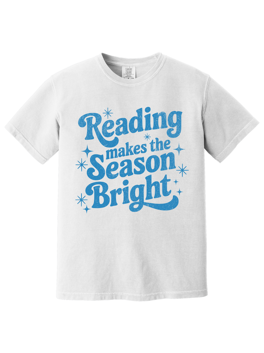 READING MAKES THE SEASON BRIGHT TEE
