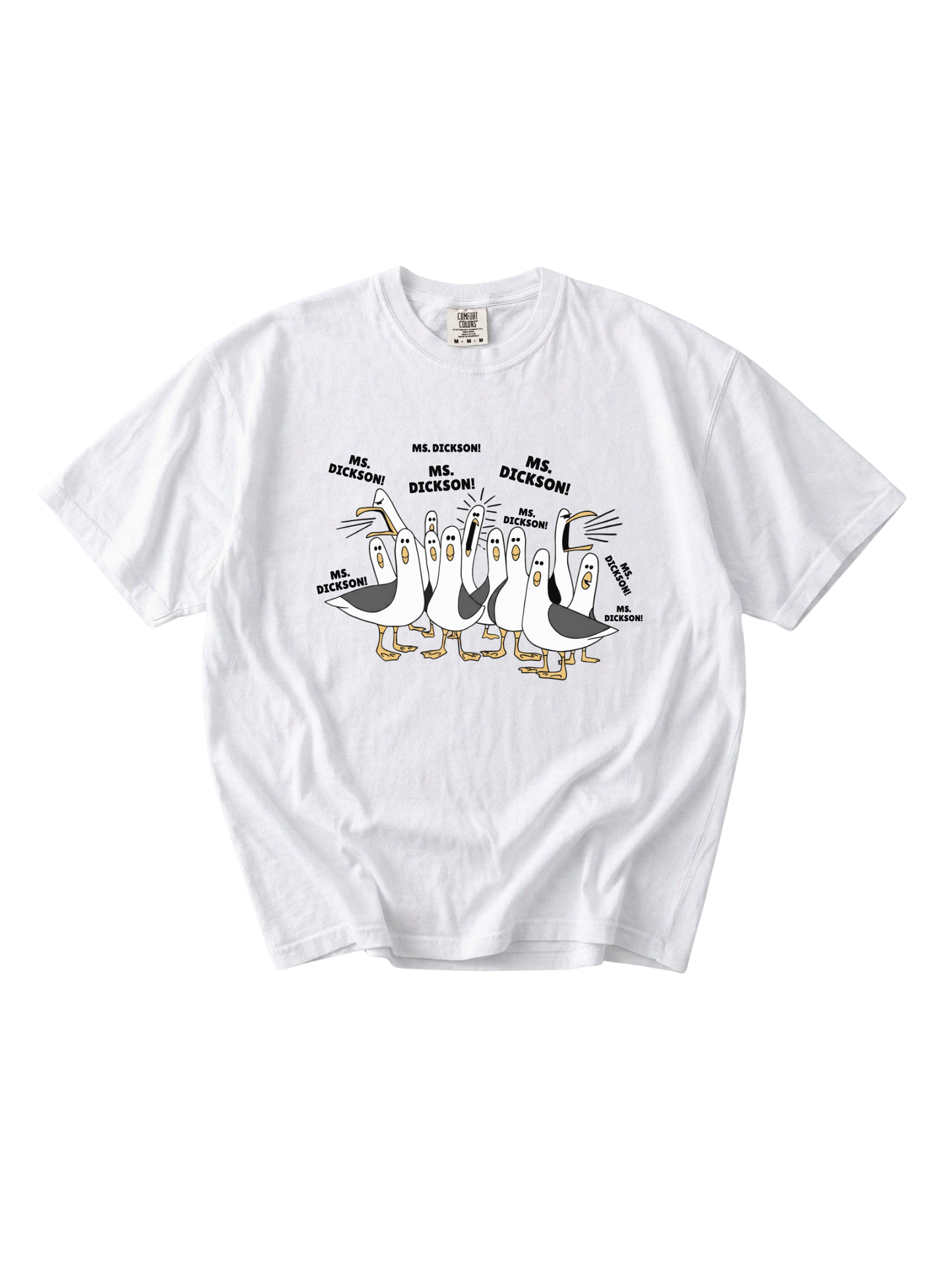 Custom Name Seagull Teacher Tee
