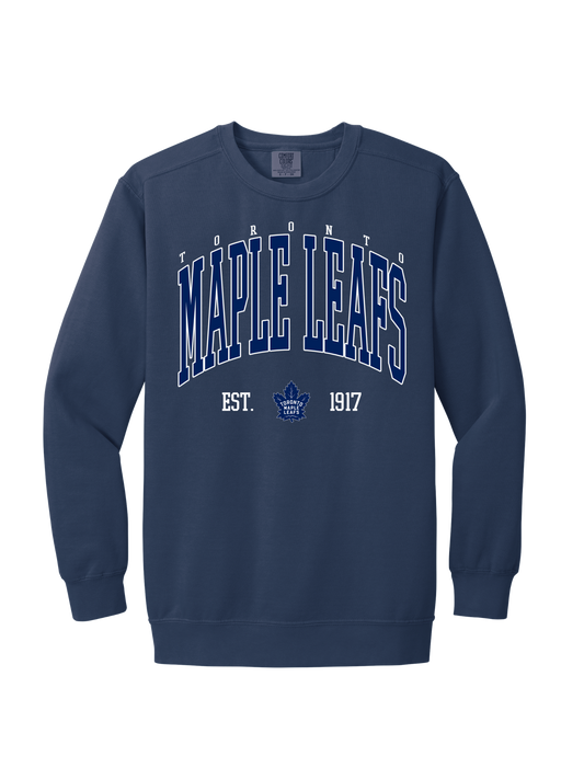 LEAFS CREWNECK (COMFORT COLORS)