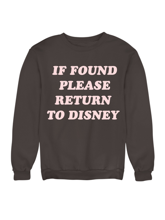 IF FOUND PLEASE RETURN CREW