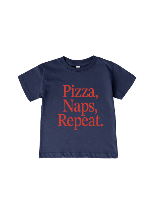 Pizza. Naps. Repeat. Mini Tee