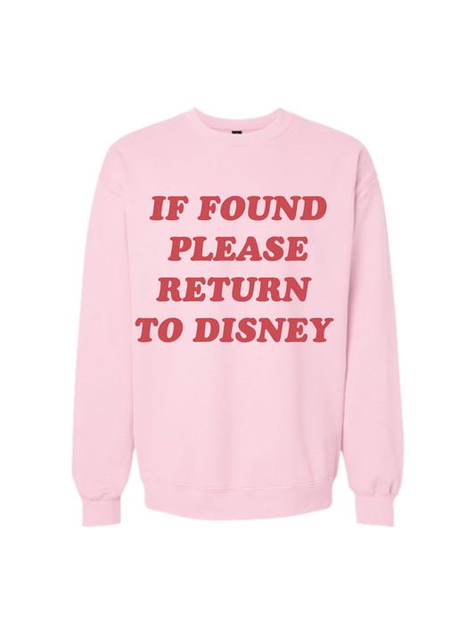 IF FOUND PLEASE RETURN CREW