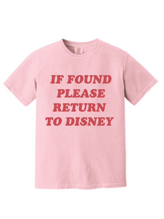 IF FOUND PLEASE RETURN TEE