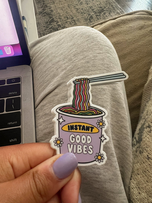 instant good vibes sticker