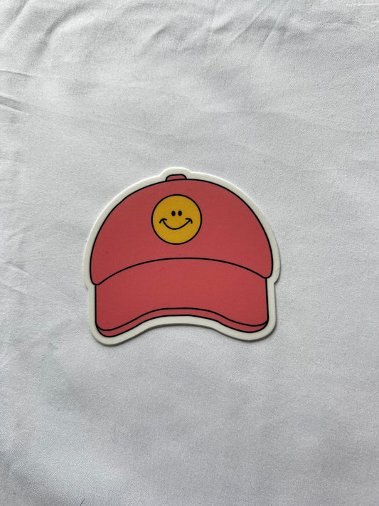 happy hat sticker