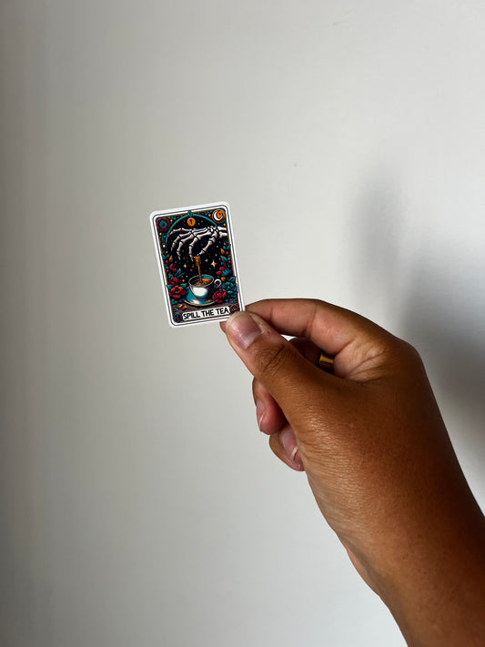 spill the tea sticker