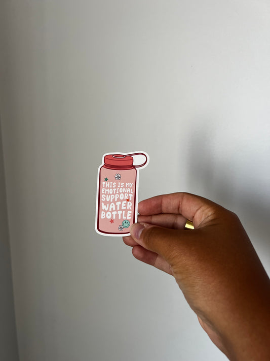 emotional water bottle sticker