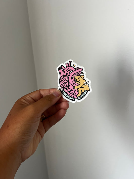 emotional support dog sticker