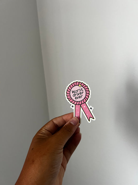 worst driver ever sticker