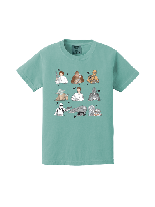 GALAXY CHARACTERS YOUTH TEE