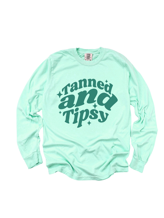 Tanned & Tipsy Long Steeve Tee