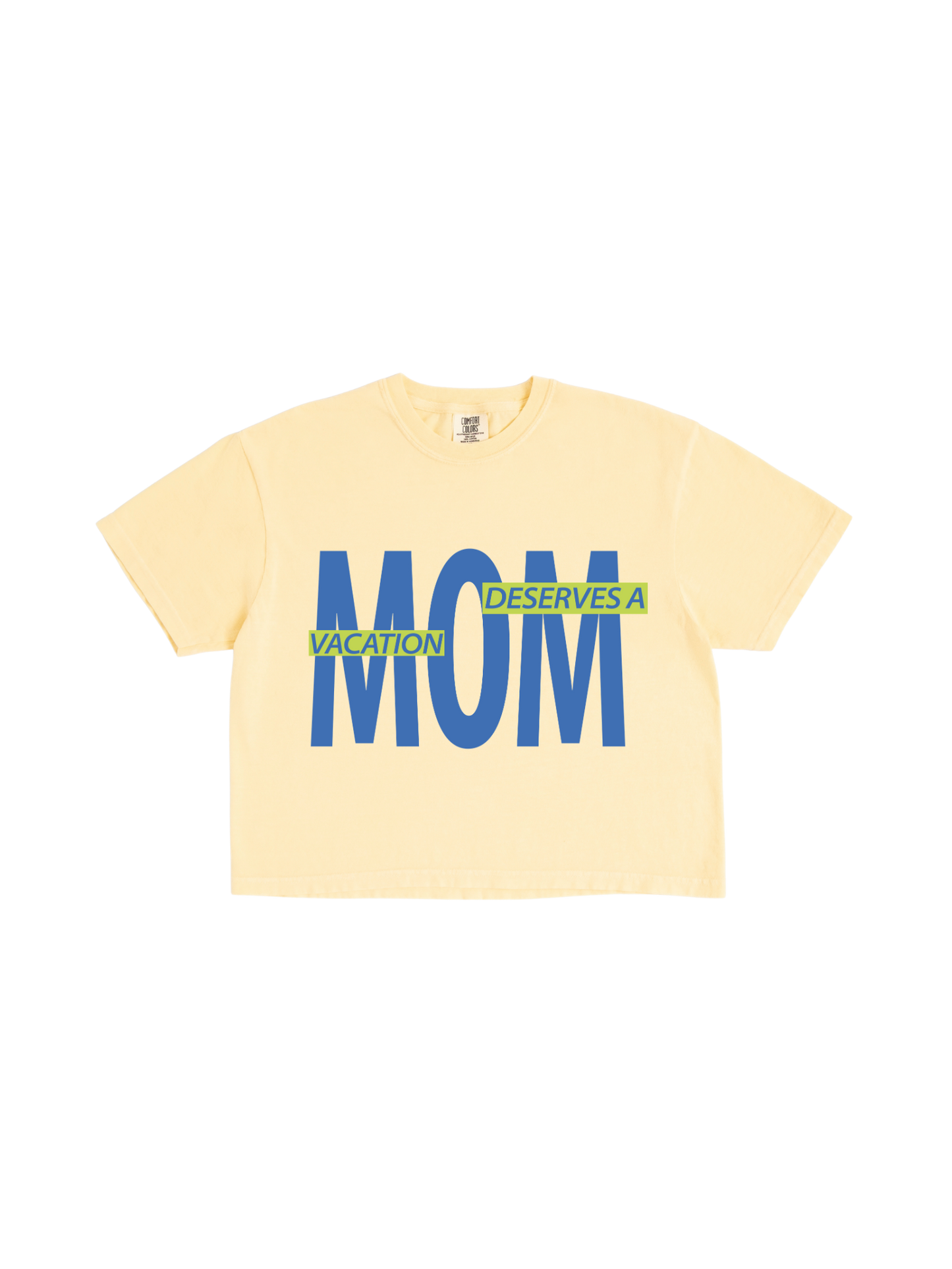Mom Needs A Vacay Boxy Tee