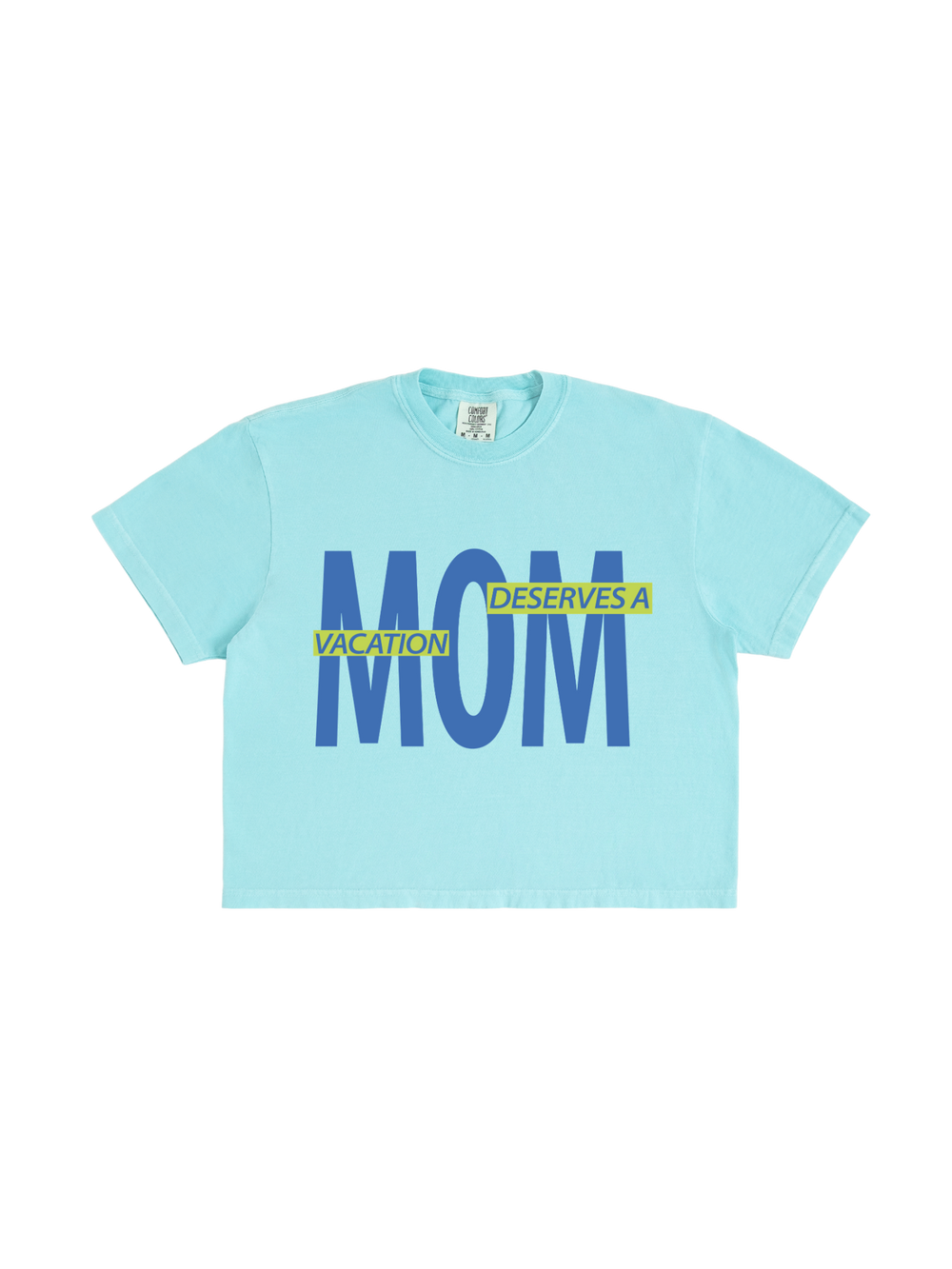 Mom Needs A Vacay Boxy Tee