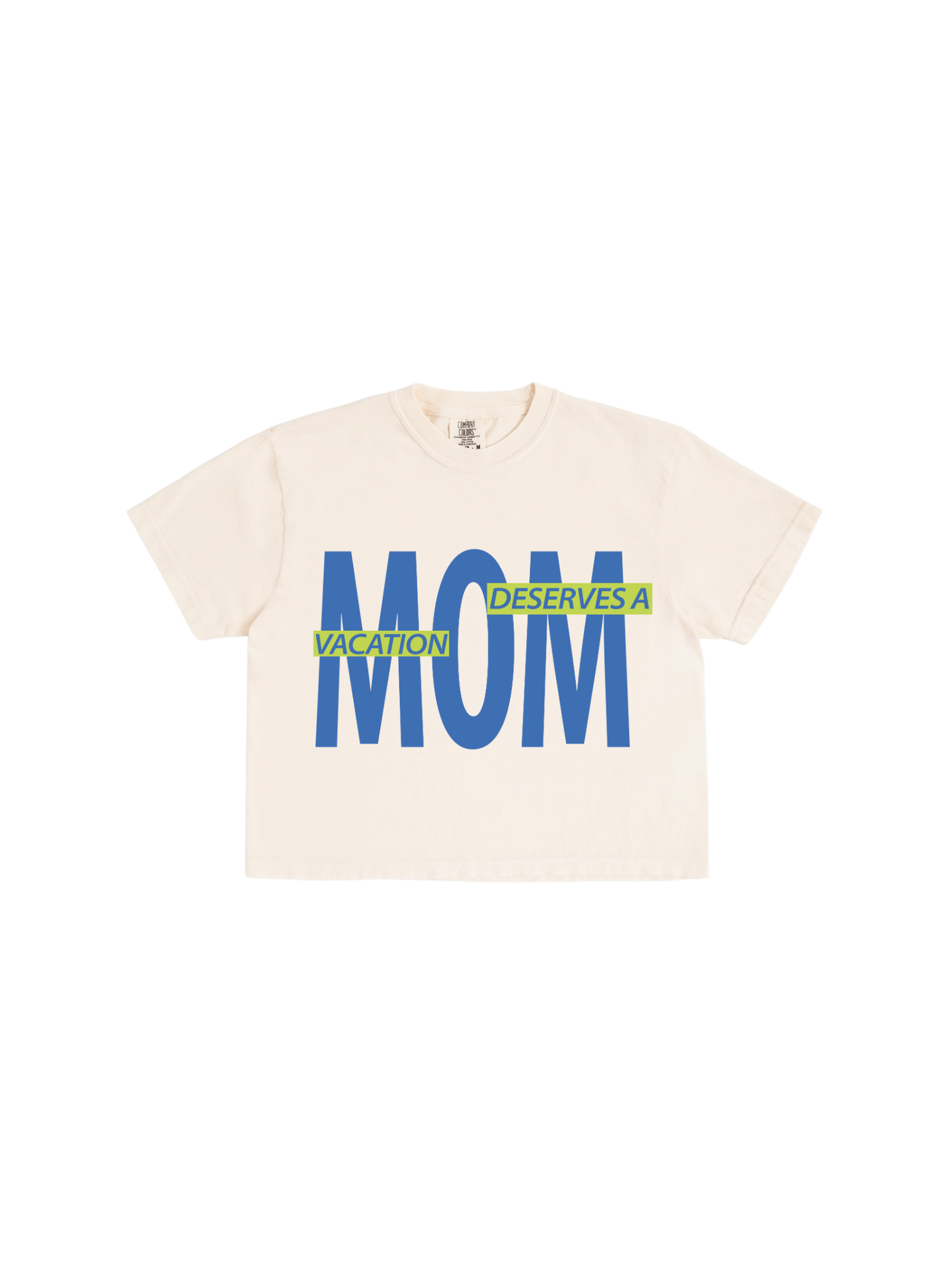 Mom Needs A Vacay Boxy Tee