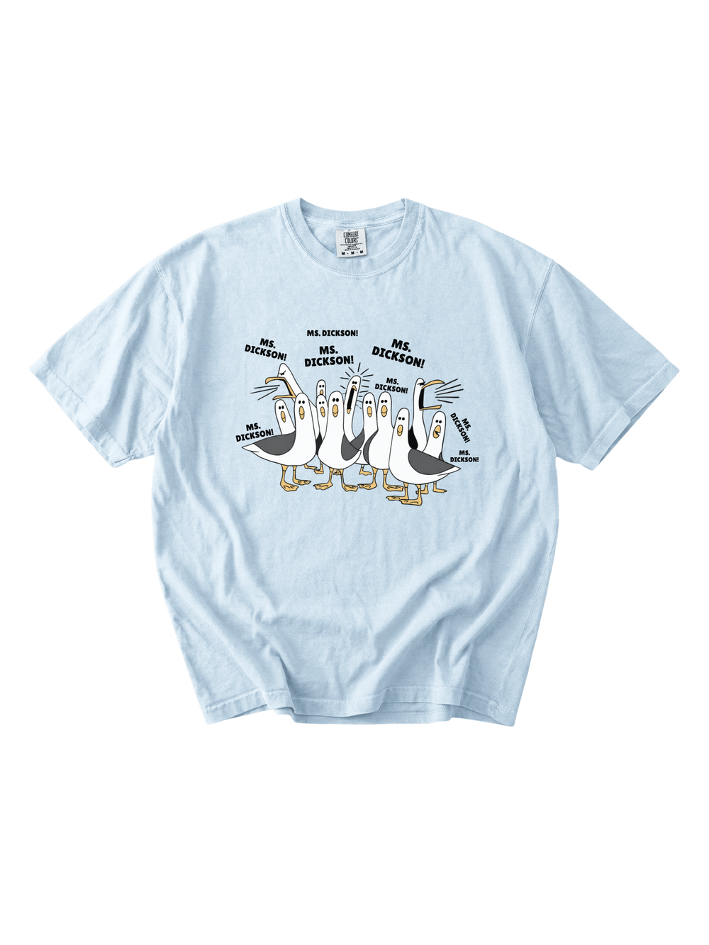 Custom Name Seagull Teacher Tee