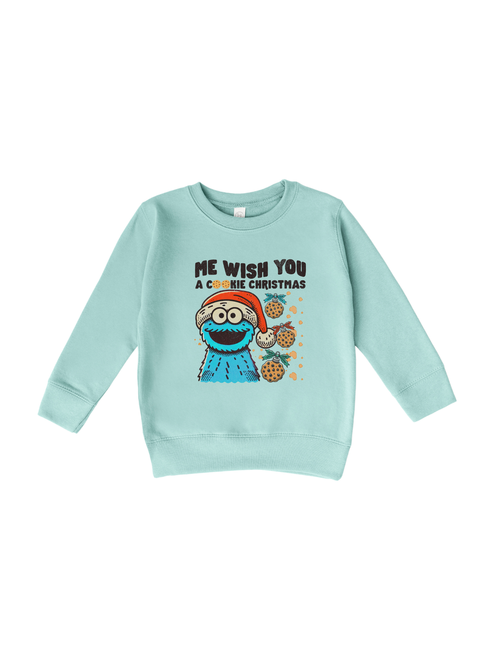 ME WISH YOU A COOKIE CHRISTMAS (TODDLER) CREW
