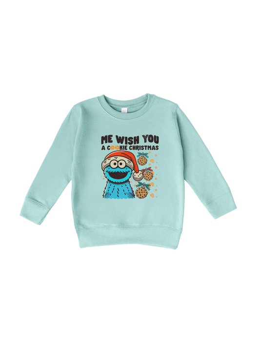 ME WISH YOU A COOKIE CHRISTMAS (TODDLER) CREW
