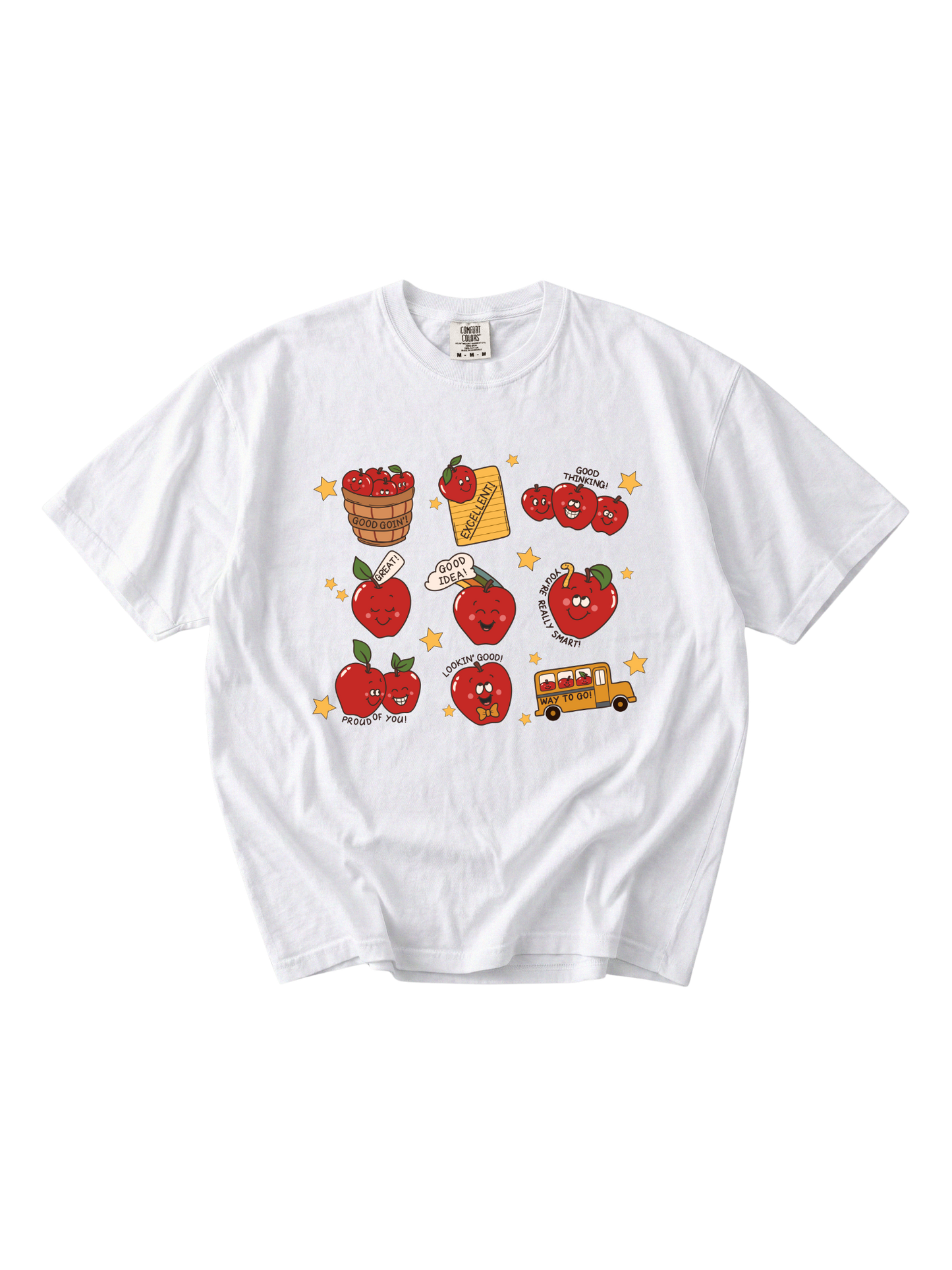 Retro Teacher Apple Tee