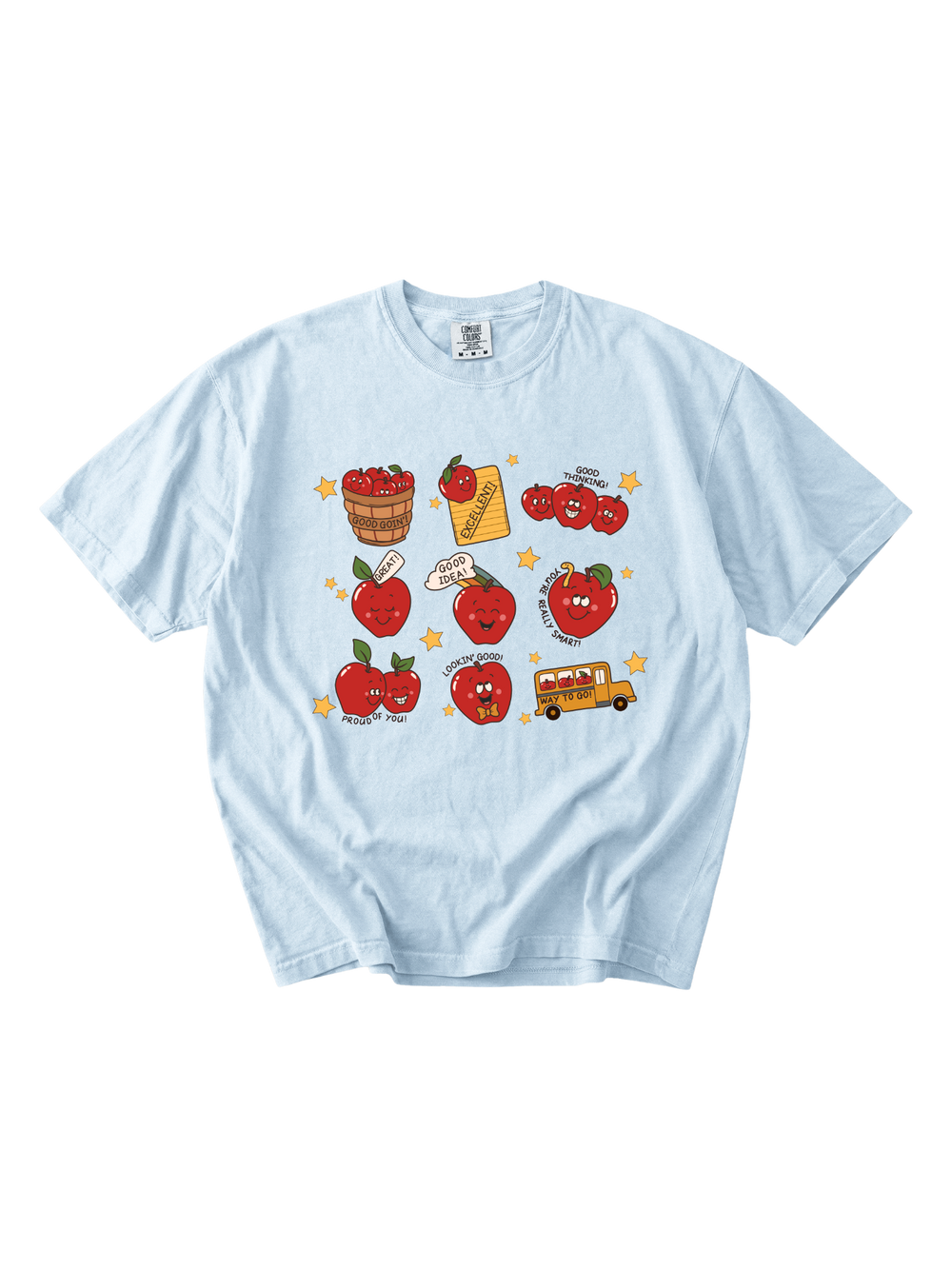 Retro Teacher Apple Tee