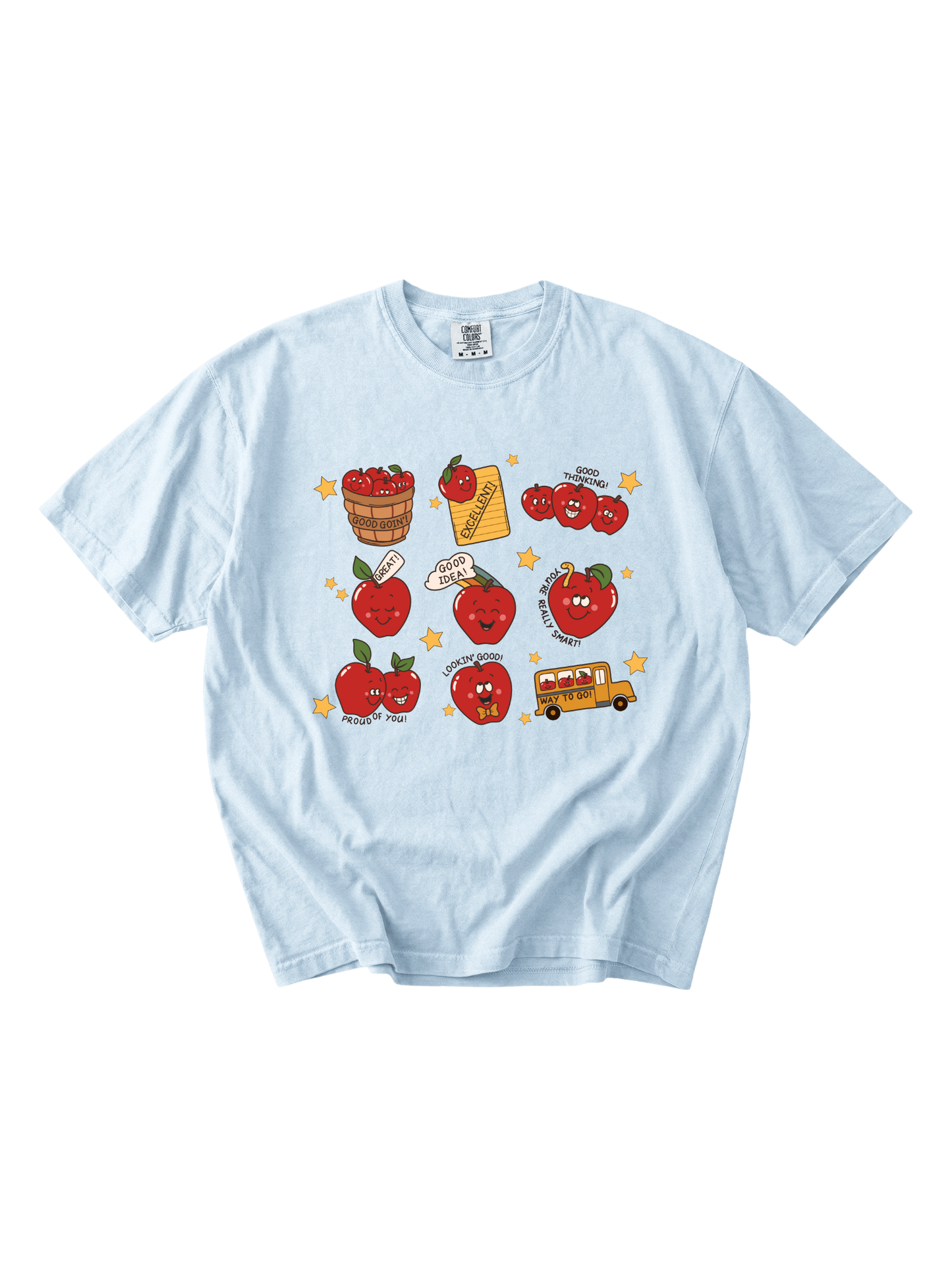 Retro Teacher Apple Tee