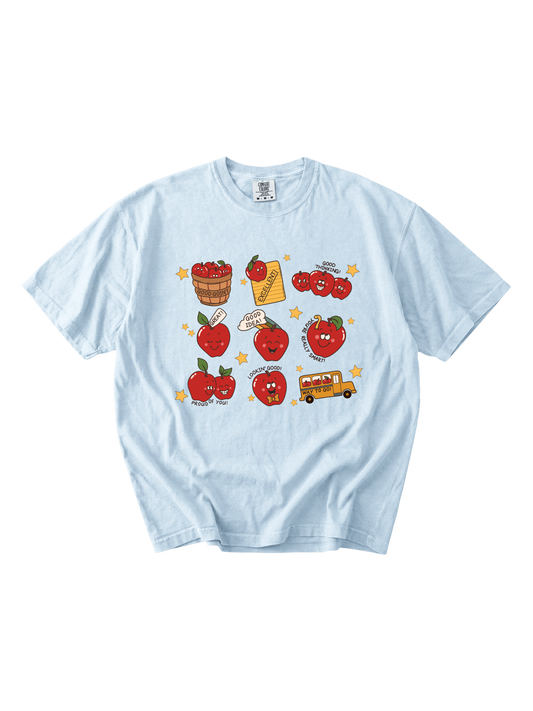 Retro Teacher Apple Tee
