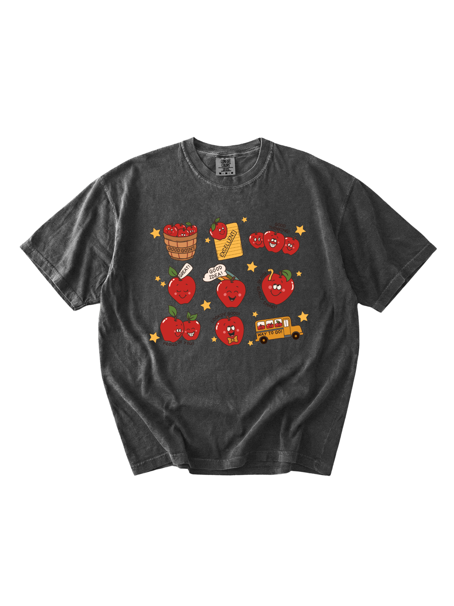 Retro Teacher Apple Tee