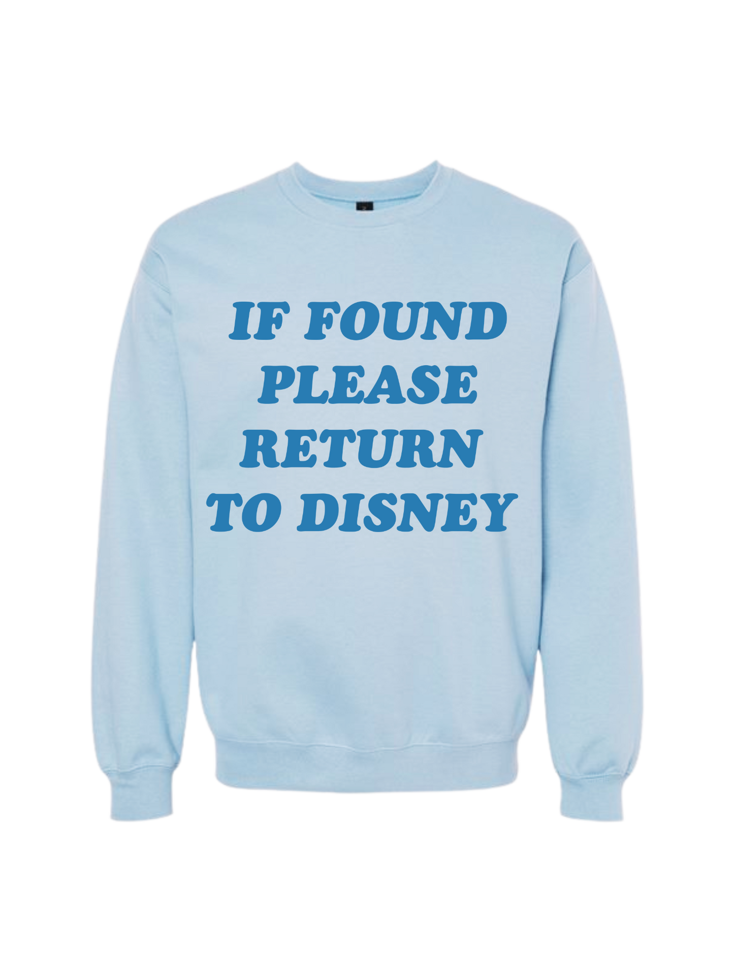 IF FOUND PLEASE RETURN CREW