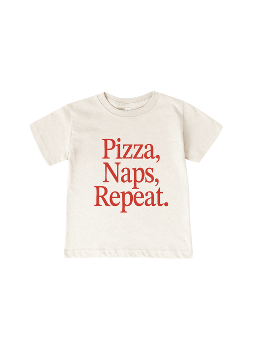 Pizza. Naps. Repeat. Mini Tee