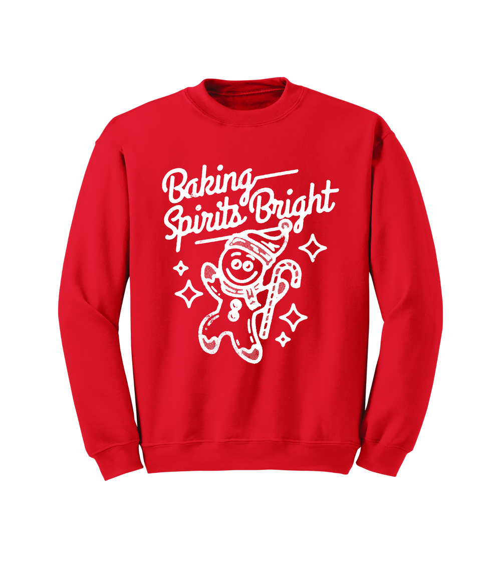 BAKING SPIRITS BRIGHT CREWNECK